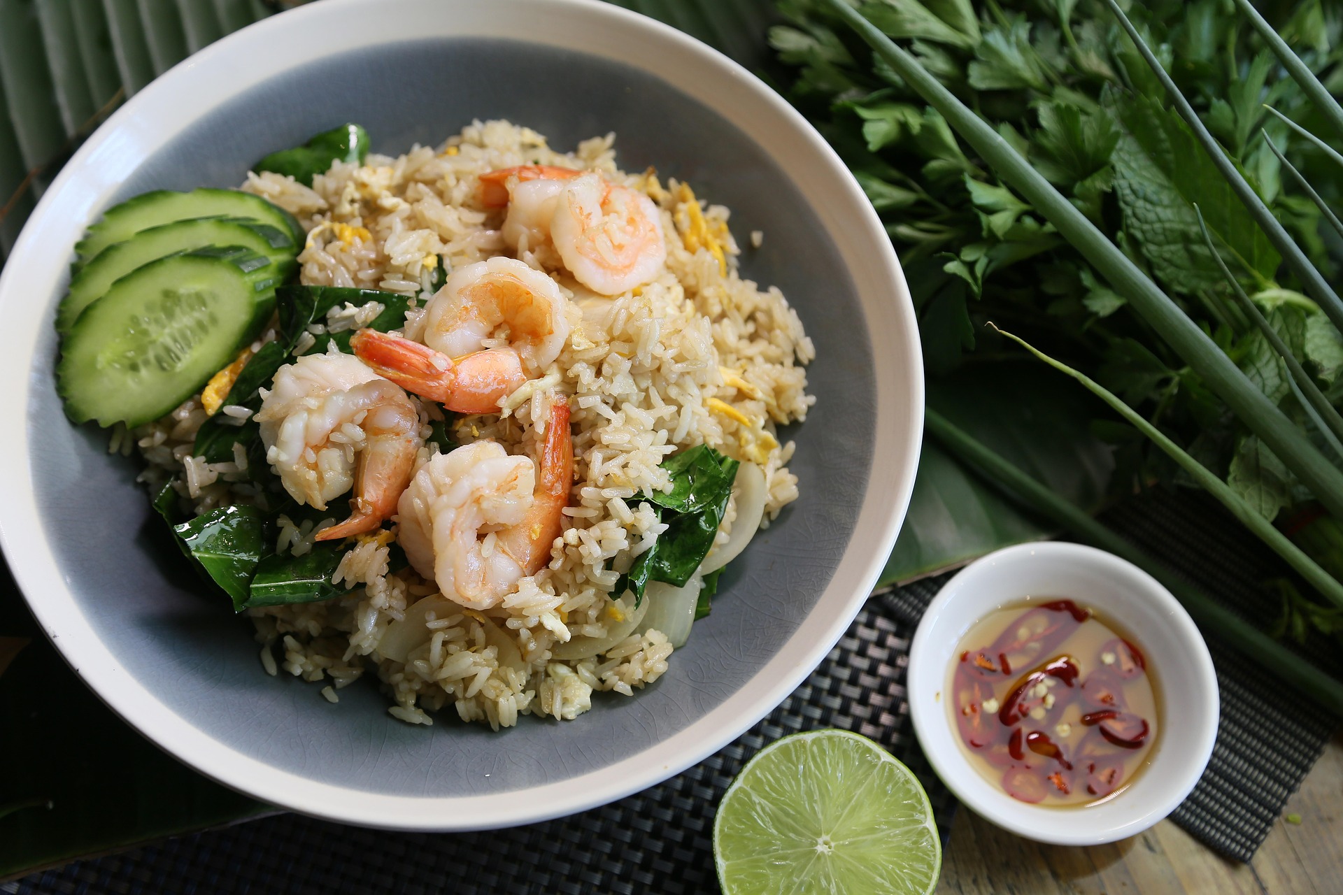 Arroz con camarones